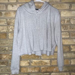 brandy melville cropped cozy hoodie